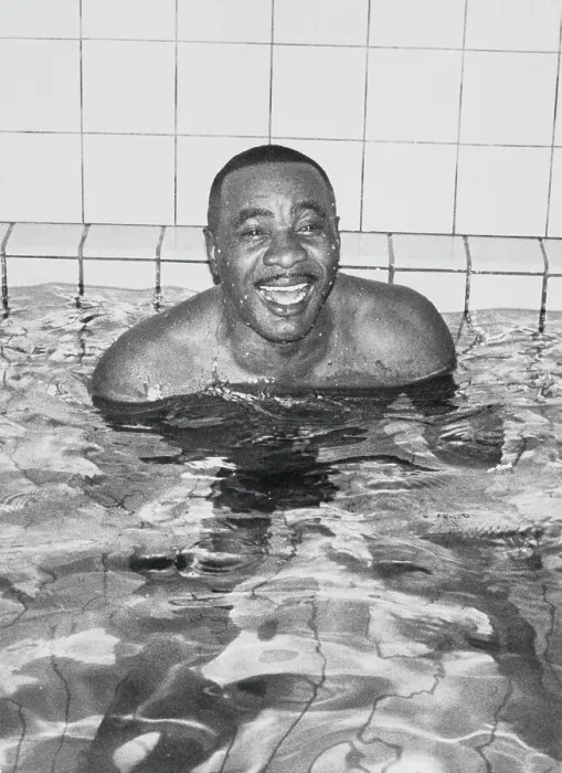 Framed Print : Boxing Champion Sonny Liston Enjoying Swimming Pool Framed Print : Boxing Champion Sonny Liston Enjoying Swimming Pool