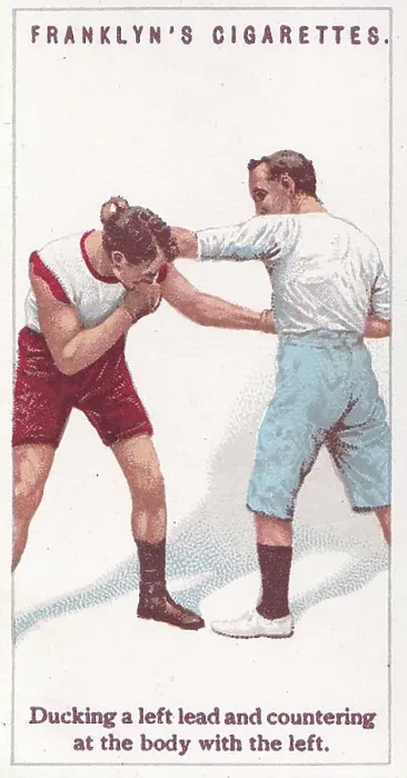 Framed Print : Boxing Demonstration, Boxers series, Franklyn's collectible tobacco card, 1924 Framed Print : Boxing Demonstration, Boxers series, Franklyn's collectible tobacco card, 1924