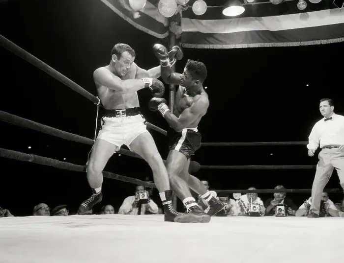 Framed Print : Boxing Heavyweight Title Bout Framed Print : Boxing Heavyweight Title Bout