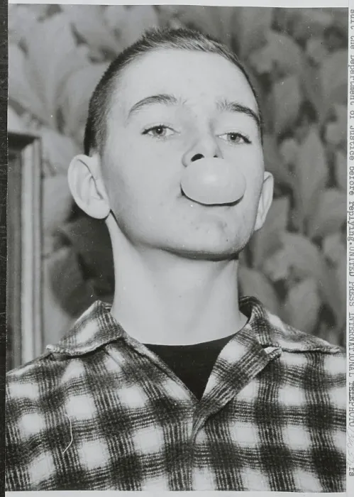 Framed Print : Boy Blowing a Bubble Gum Bubble Framed Print : Boy Blowing a Bubble Gum Bubble