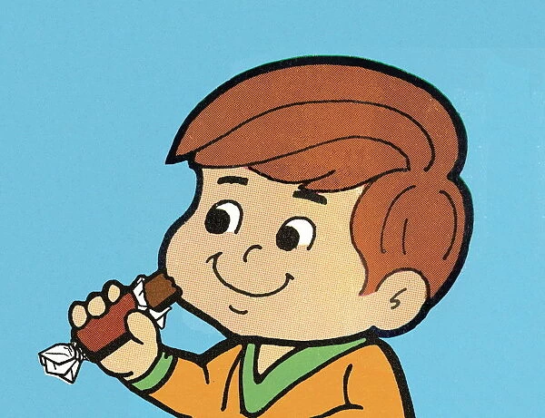 Boy with candy. http: /  / csaimages.com / images / istockprofile / csa_vector_dsp.jpg