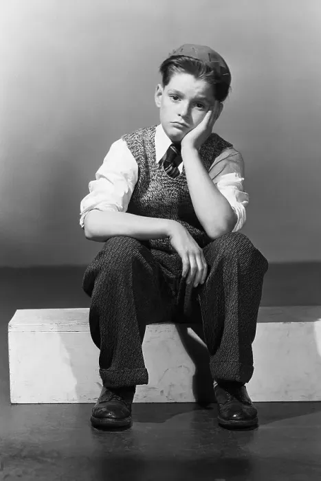 Framed Print : Boy in Dejected Pose Framed Print : Boy in Dejected Pose
