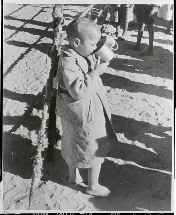 Framed Print : Boy Drinking From a Cup Framed Print : Boy Drinking From a Cup