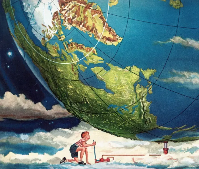 Framed Print : Boy Lifting the Earth Framed Print : Boy Lifting the Earth