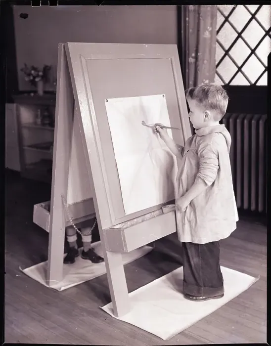 Framed Print : Boy Painting Framed Print : Boy Painting