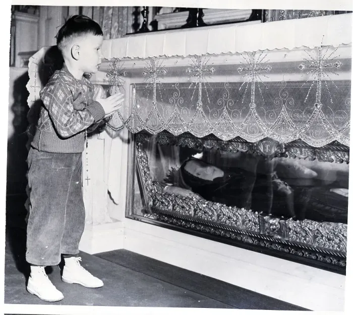 Framed Print : Boy Praying at Shrine Framed Print : Boy Praying at Shrine