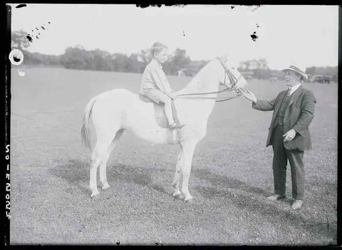 Framed Print : Boy Riding a Horse Framed Print : Boy Riding a Horse