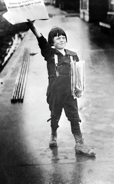 Framed Print : Boy Selling Newspapers Framed Print : Boy Selling Newspapers
