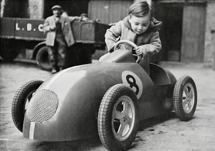 Framed Print : Boy Trying New Toy Speed Car Framed Print : Boy Trying New Toy Speed Car