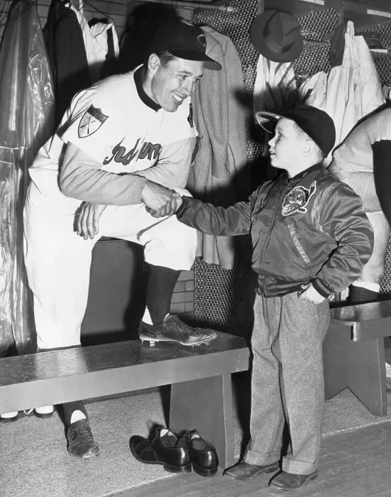 Framed Print : Boy W / Bob Feller In Locker Room Framed Print : Boy W / Bob Feller In Locker Room