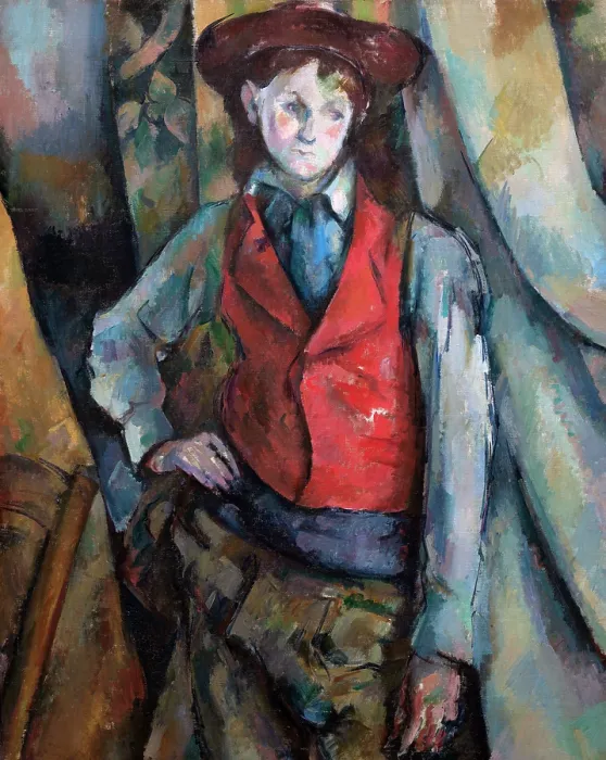 Framed Print : Boy In Waistcoat By Cezanne Framed Print : Boy In Waistcoat By Cezanne