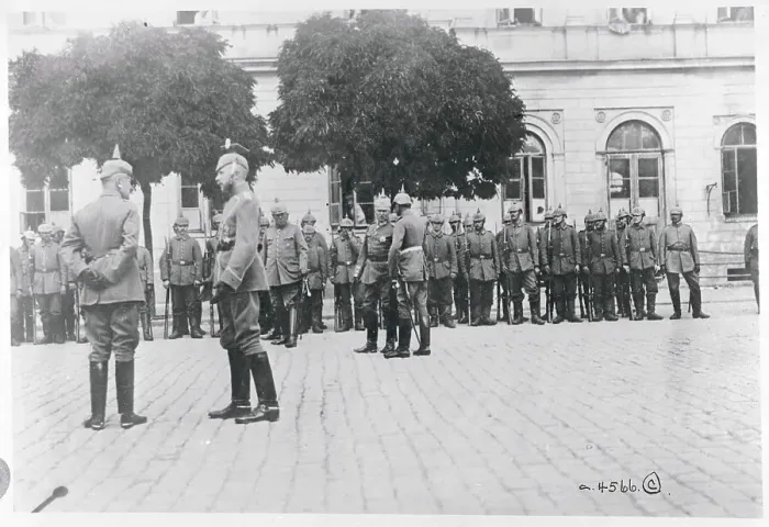 Framed Print : Boyadel Von Scfeffer and Guard with Royal Formation Framed Print : Boyadel Von Scfeffer and Guard with Royal Formation