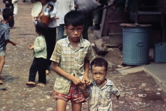 Framed Print : Boys In Cholon, Saigon Framed Print : Boys In Cholon, Saigon