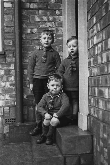 Framed Print : Boys In Doorway Framed Print : Boys In Doorway