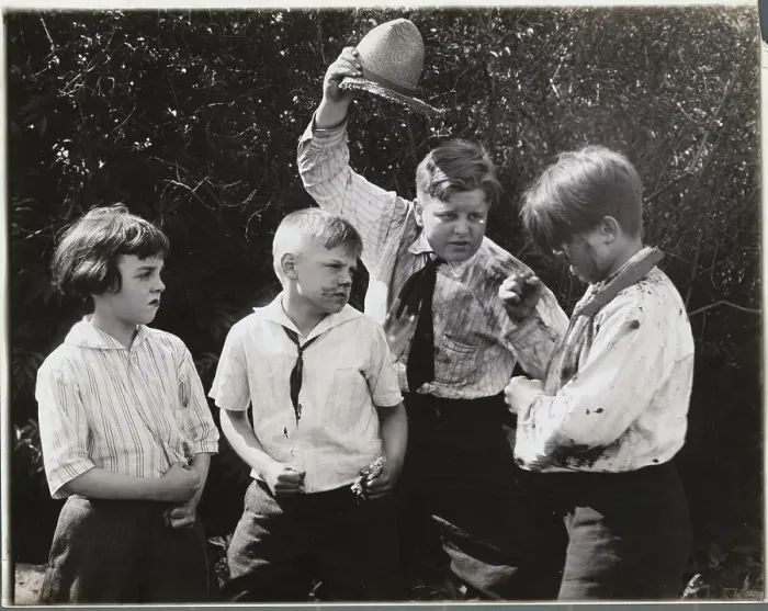 Framed Print : Boys Having an Argument
