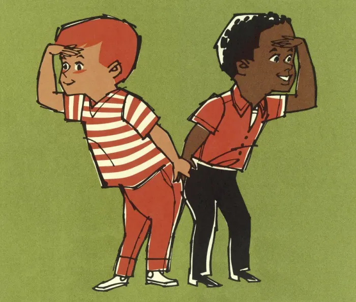 Framed Print : Two Boys Looking Far Away Framed Print : Two Boys Looking Far Away