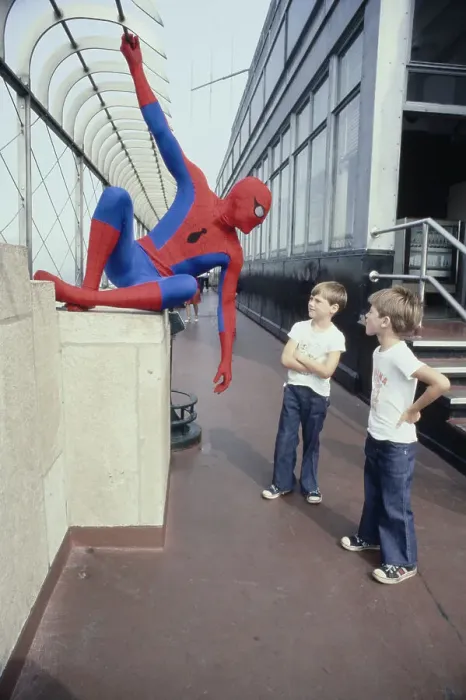 Framed Print : Boys Meet Spider-Man Framed Print : Boys Meet Spider-Man