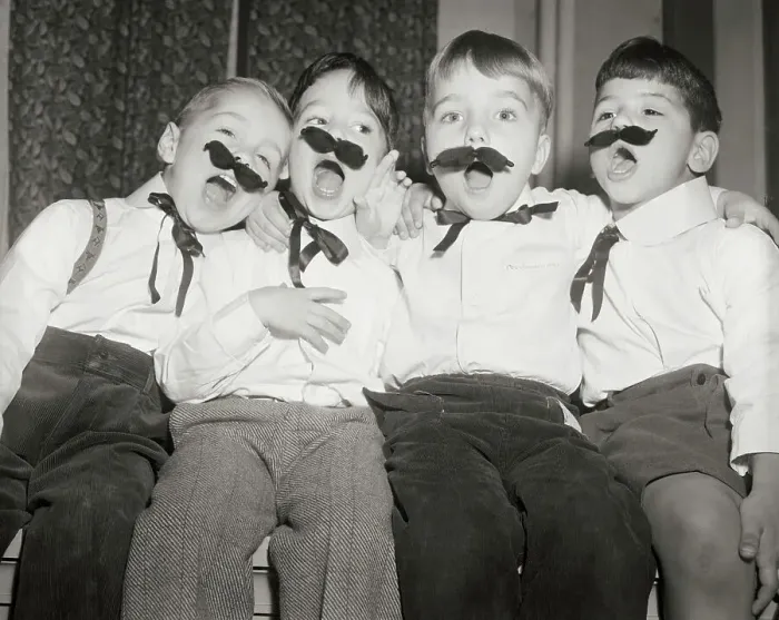 Framed Print : Four Boys In Moustaches Sing Barbershop Framed Print : Four Boys In Moustaches Sing Barbershop