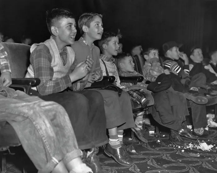 Framed Print : Boys At The Movies Framed Print : Boys At The Movies