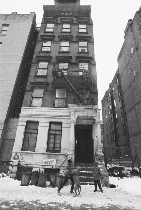 Framed Print : Boys Playing Outside Harlem Apartment House Framed Print : Boys Playing Outside Harlem Apartment House