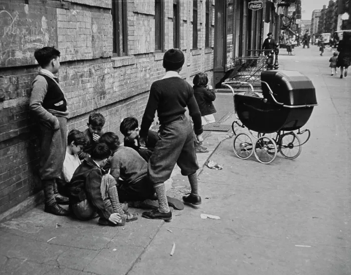 Framed Print : Boys Playing In Street Framed Print : Boys Playing In Street