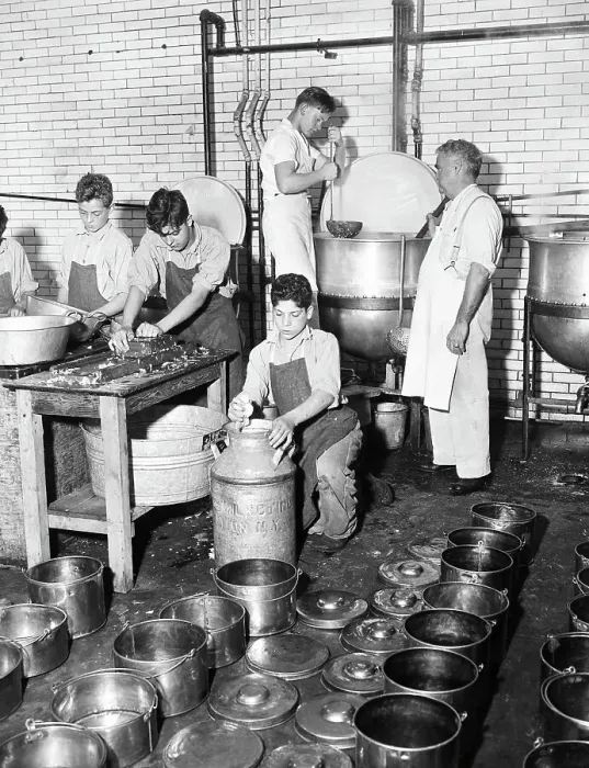 Framed Print : Boys Prepare Food In Cafeteria Kitchen Framed Print : Boys Prepare Food In Cafeteria Kitchen
