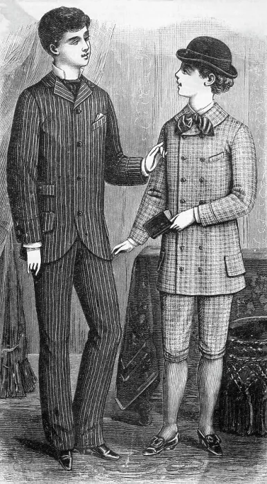 Framed Print : Boys School Business &Knickerbocker Suit Framed Print : Boys School Business &Knickerbocker Suit