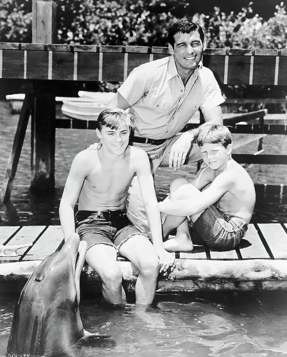 : Boys W / Dolphin In Scene From Flipper : Boys W / Dolphin In Scene From Flipper