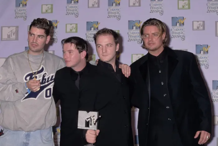 Framed Print : Boyzone Attend 1999 MTV Europe Music Awards Framed Print : Boyzone Attend 1999 MTV Europe Music Awards