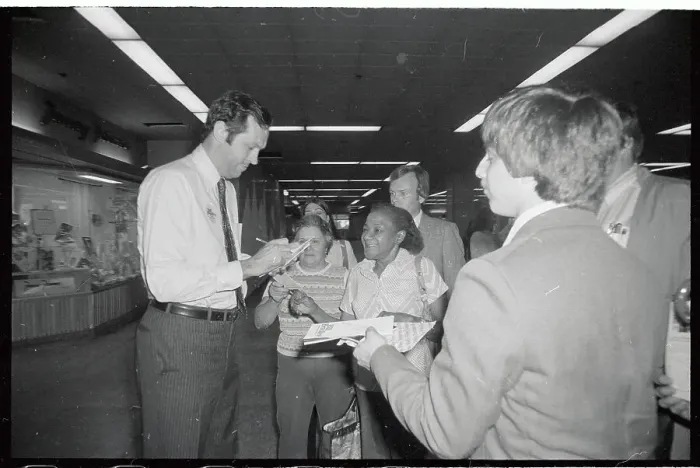 Framed Print : Bill Bradley Signing His Autograph Framed Print : Bill Bradley Signing His Autograph