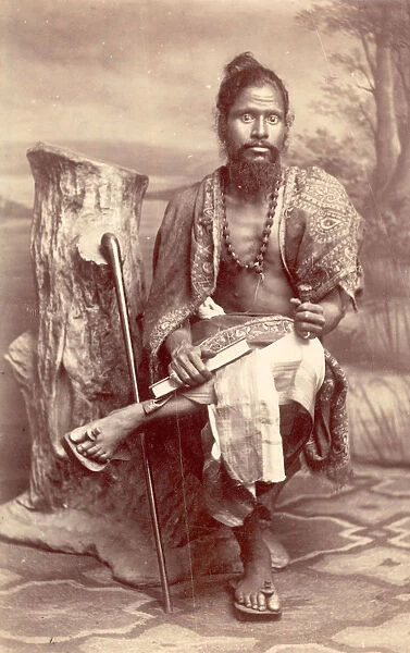 Brahmin. A Sunnyasi Brahmin in India, circa 1870. (Photo by Hulton Archive / Getty Images)