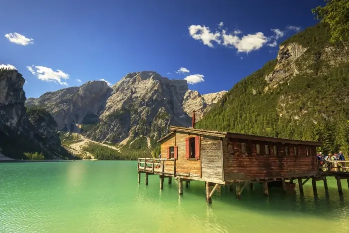 Framed Print : Braies lake Framed Print : Braies lake
