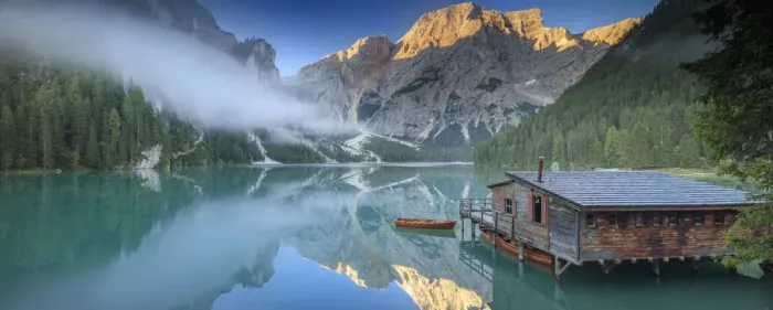 Framed Print : Braies lake Framed Print : Braies lake
