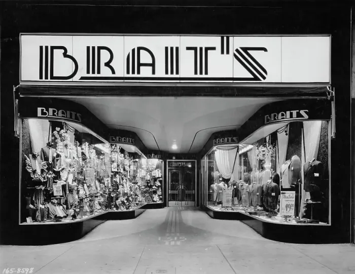 Framed Print : Brait's Menswear Shop Framed Print : Brait's Menswear Shop