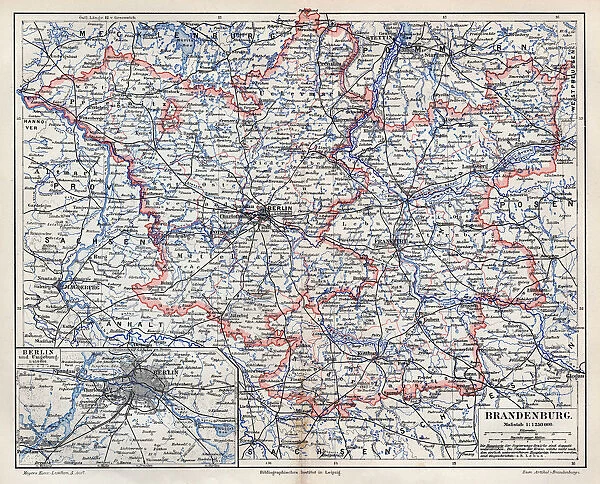 Brandenburg map 1895