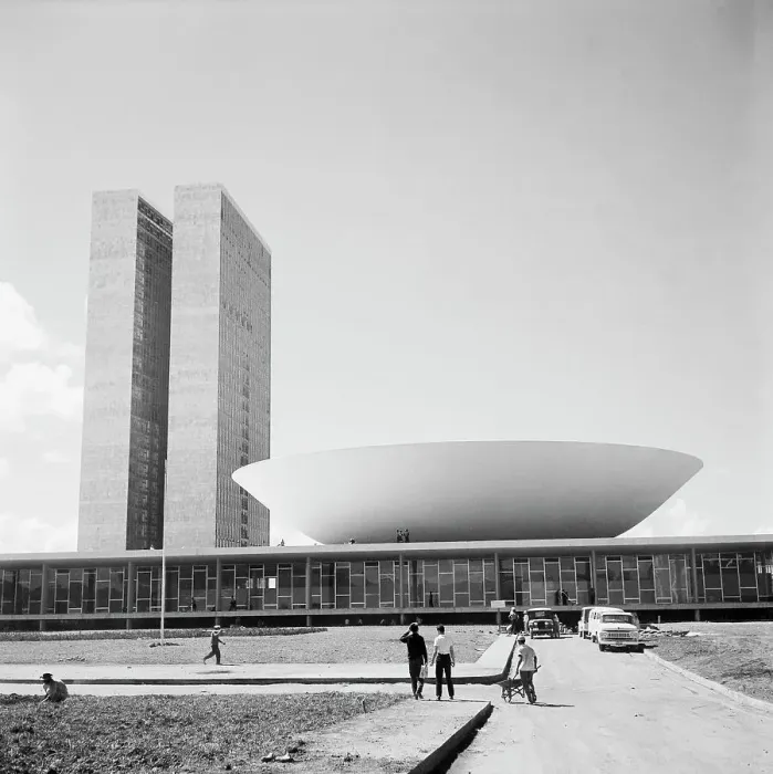 Framed Print : Brazil's National Congress Building Framed Print : Brazil's National Congress Building