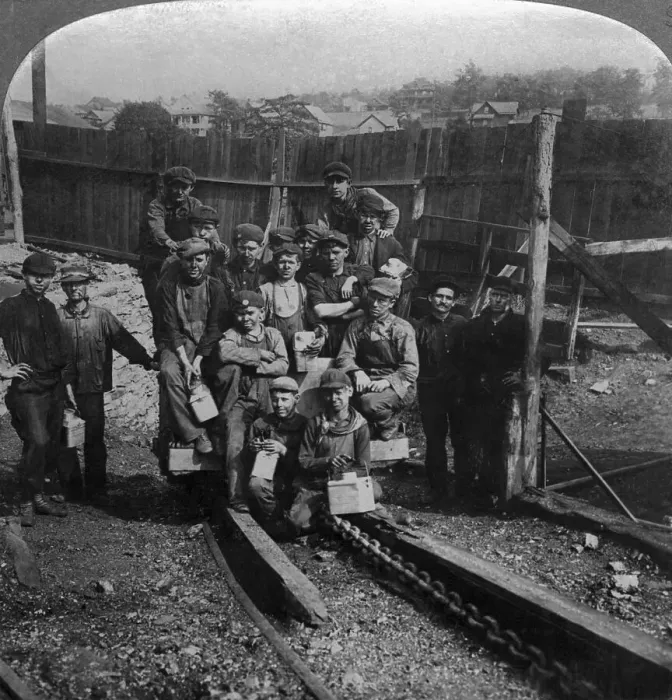 Framed Print : Breaker Boys of a Coal Mine Framed Print : Breaker Boys of a Coal Mine