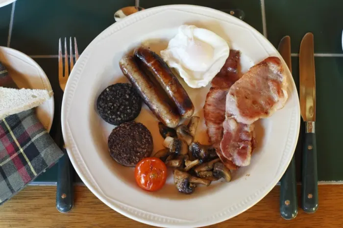 Framed Print : breakfast, characteristic, Cork, County Cork, Directly Above, dish, food still-life