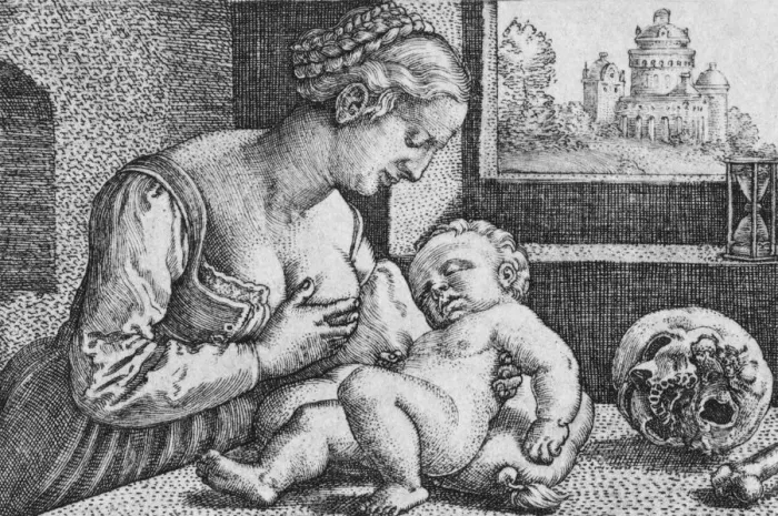 Framed Print : Breastfeeding Child Framed Print : Breastfeeding Child