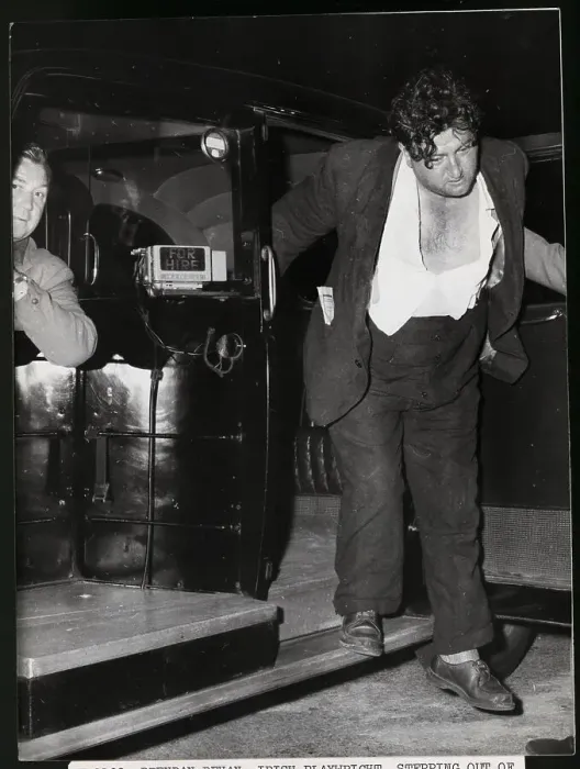 Framed Print : Brendan Behan Leaving Taxi Drunk Framed Print : Brendan Behan Leaving Taxi Drunk