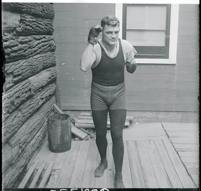 Framed Print : Bill Brennan in Fighting Pose Framed Print : Bill Brennan in Fighting Pose