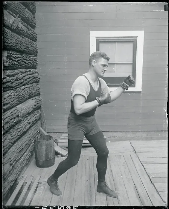 Framed Print : Bill Brennan in Fighting Pose Framed Print : Bill Brennan in Fighting Pose