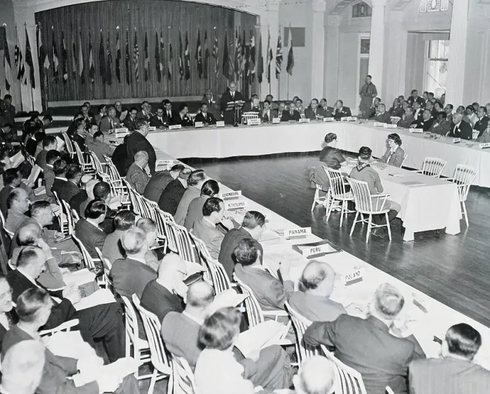 Framed Print : Bretton Woods Conference Framed Print : Bretton Woods Conference