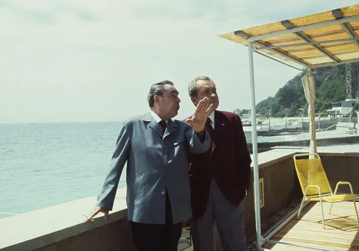 Framed Print : Brezhnev And Nixon At Black Sea Resort Framed Print : Brezhnev And Nixon At Black Sea Resort