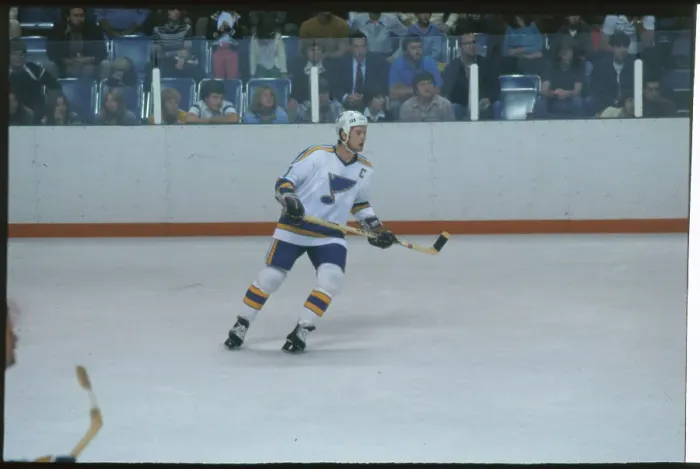 Framed Print : Brian Sutter During Game Framed Print : Brian Sutter During Game