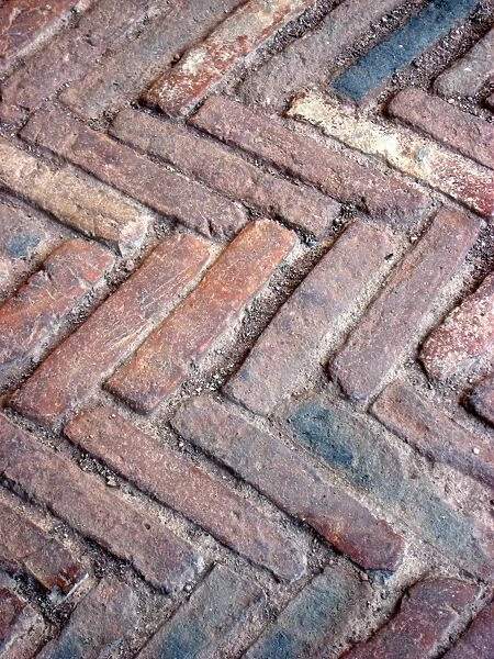 Brick paving, Trinidad, Cuba