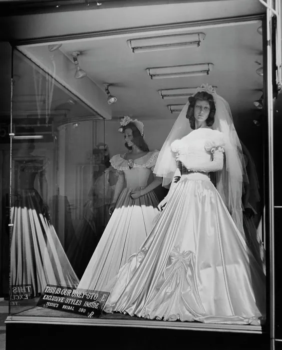 Framed Print : Bridal Store Window Framed Print : Bridal Store Window