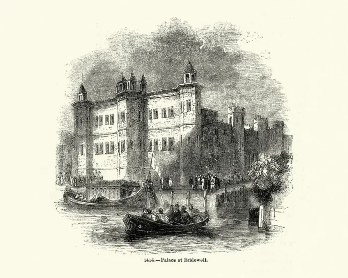 Framed Print : Bridewell Palace, London home of Henry VIII, Tudor architecture Framed Print : Bridewell Palace, London home of Henry VIII, Tudor architecture