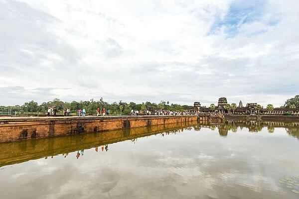 The bridge to Angkor Wat, Cambodia
