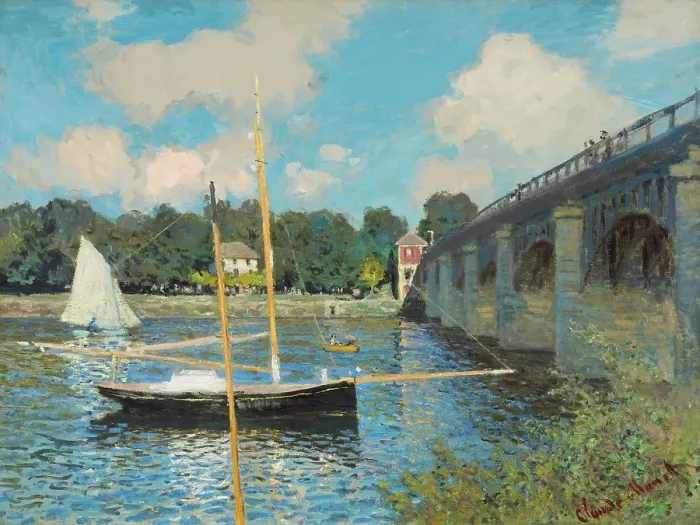 Framed Print : The Bridge At Argenteuil Framed Print : The Bridge At Argenteuil